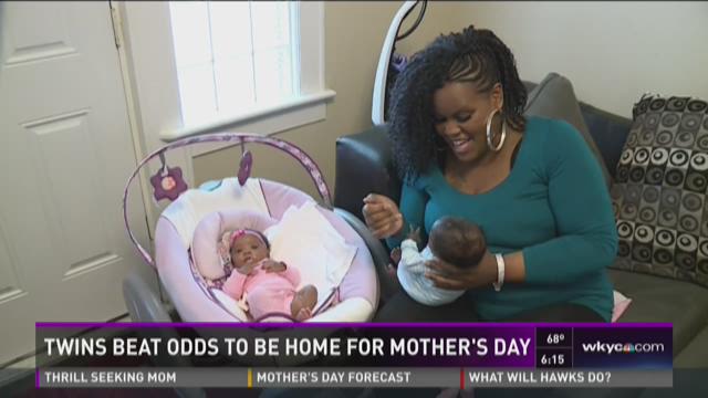 Twins beat odds to be home for Mother's Day | wkyc.com