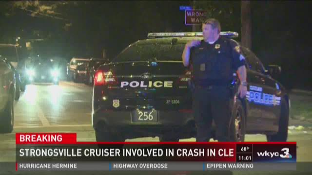 Strongsville police car, van crash on Cleveland's west side | wkyc.com