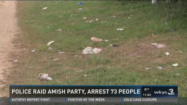 Police raid Amish party in Ohio field, arrest 73 people