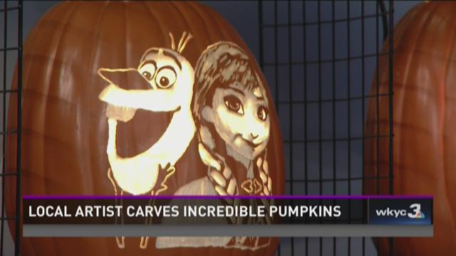 Pumpkin carver Mike Pickett talks about his amazing creations 